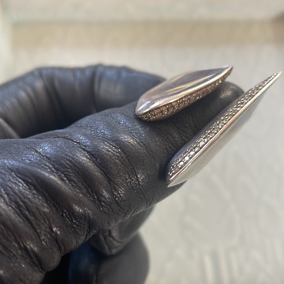 Alexis Bittar FINE Sterling Cleave Ring with Diamond Pave - Picture 4 of 15